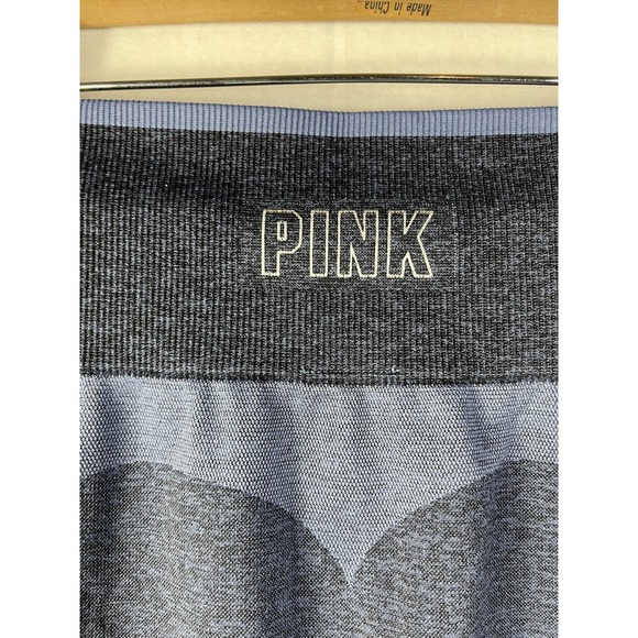 Victoria's Secret "PINK" Blue Seamless Leggings Women's Yoga Pants Gym Workout S - Picture 6 of 14